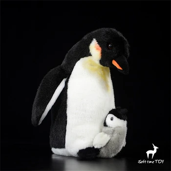 Cisár Penguin Vysokou Vernosťou Anime Roztomilý Plushie Penguin Rodiny Plyšové Hračky Realisticky Zvieratá Simulácia Plnené Bábika Kawai Hračka