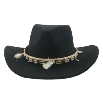 Čiapky pre Ženy Kovbojský Klobúk Fedoras Panama tiež splstené Muž Klobúk Čiapky Žena Vintage Bežné Široký Okraj Cowgirl Klobúky Chapeu Cawboy Sombrero