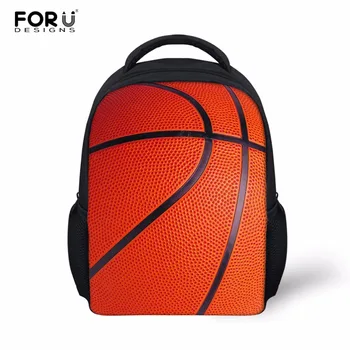 FORUDESIGNS 3D Basketbalu Dizajn Batoh Deti Školské Tašky Pre malých Chlapcov, Cartoon Deti Batohy Mš Knihy, Taška