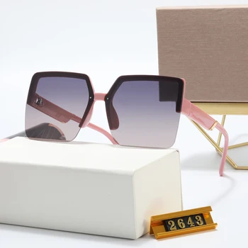 Luxusné Dizajnér Námestie slnečné Okuliare pre Mužov, Ženy staroružovej s D Slnečné Okuliare Módne Slávny Farba Gradient UV400 Okuliare