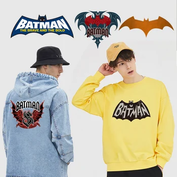 Batman Cartoon Opráv Oblečenie žehličky na Samolepky pre T-Shirt Hoodies DIY Patch na Mužov Superhrdina Oblečenie Príslušenstvo Dekor Darček