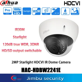 Dahua 2MP HDCVI IR Dome Kamera HAC-HDBW2241E hviezdne svetlo IR30M WDR Audio Rozhranie V SD/HD Výstup Vymeniteľné Vnútorné Analógové Kamery