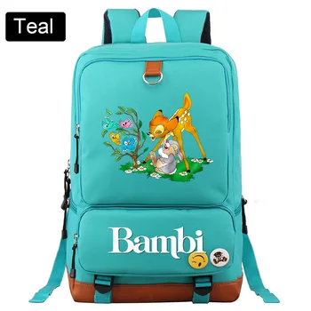 Disney Karikatúry Bambi Batoh Pre Chlapcov, Dievčatá Cestujú Denne Ramenný Batoh Študent Veľkú Kapacitu Bookbag Batoh Mochila