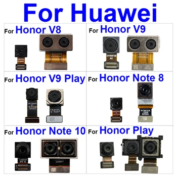 Zadné Hlavný Fotoaparát Na Prednej Strane Pre Huawei Honor Hrať V8 V9 Hrať Poznámka: 8 10 Späť Veľkého Hlavného Čelom Malá Kamera Flex Kábel, Náhradný
