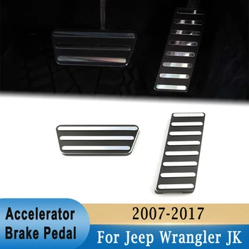 Auto Brzdový Pedál Akcelerátora Kop Panel Šport Model Nastaviteľný na Jeep Wrangler JK 2007-2017 6061-T6 Leteckého Hliníka Non-Slip