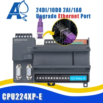 Ethernet CPU224XP-E PLC Programmable Logic Controller 2AI 1AO Nahradiť Siemens 214-2BD23/2AD23 220V Pre S7-200 Tranzistorové RELÉ