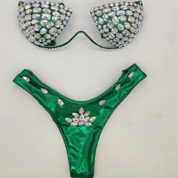 2020 venuša dovolenku Novo pridané bikini set drahokamu plavky diamond plavky sexi ženy push up plavky plážové oblečenie
