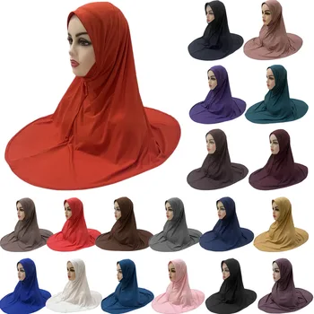 Khimar Hidžáb Moslimských Žien Dlhý Šál Režijné Hijabs Islamské Modlitby Oblečenie Arabských Ramadánu Hrudníka Kryt Šatkou Zábaly Spp Farbou