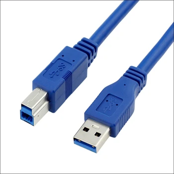 USB 3.0 Muž SOM na USB 3.0 B Typ Mužskej BM USB3.0 Kábla 0,3 m 0.6 m 1m 1,5 m 3m 5m 1 metrov 2ft 3 ft 5 ft 10 ft 30 cm 1 3 5 Metrov