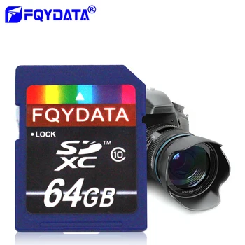 FQYDATA Vysokej rýchlosti Class10 cartao memoria de 8GB SD karta 16 GB 32 GB carte sd Pamäťovú Kartu sd kl ' úč 64GB C10 pre kameru