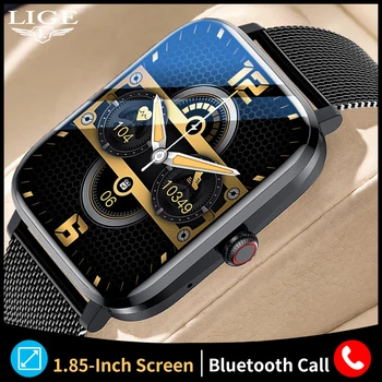 LIGE Fitness Športové Hodinky Pre Mužov Smart Hodinky NFC Riadenie Prístupu Bluetooth Hovor Smartwatch 2022 HD Obrazovke plne dotykový Nové Hodiny