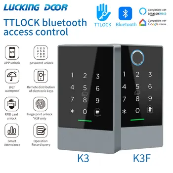 TTLOCK K3/K3F Fingerprint Access Control Dvere Systému Otvárač pre Intercom Nfc, Bluetooth, Elektrické Brány, Klávesnica 13.56 Mhz RFID Karty