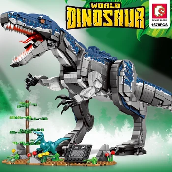 SEMBO BLOK 1678PCS T-Rex Dinosaura Model Stavebné Bloky Mesto Tehly malých Detí DIY Darčeky Dieťa Hračky Záľuby