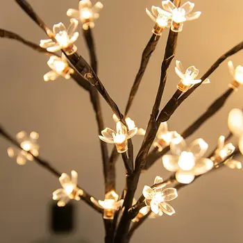 20 Žiarovky LED Sakura Willow Pobočky Svetlá na Čítanie Prírodné Váza Výplň Willow Ratolesť, Osvetlené Pobočky Svadobné, Vianočné Dekoratívne Osvetlenie
