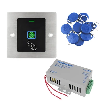 Nepremokavé Fingerprint Access Control RFID Elektronické Dverové Otvárač Systém napájania voliteľné