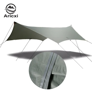 Aricxi 3.9*2.9 metrov 15D nylon silikónový náter vysoko kvalitné vonkajšie caming stan shelter Motýľ tvar tarp