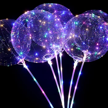 20-palcový 20pcs Vzduchu Hélium Led Balón globos balónikov dekorácie, narodeniny, svadobné party balóny Dodáva BOBO gule