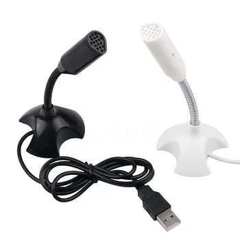Nové Prenosné Štúdio Reči Mini USB Mikrofón, Stojan na Mikrofón S Držiak Pre Microfono Počítač, notebook