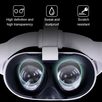 4PCS VR Objektív Chránič Film Pre Oculus Quest 2 VR Okuliare TPU Mäkké Film VR Objektív Chránič HD Filmu, Anti-scratch Pre Oculus Quest2