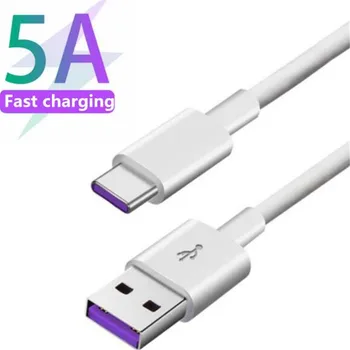 10pcs SuperCharge 5A USB C Kábel Pre Huawei USB A-Typ C Kábel Super Rýchle Nabíjanie Kábel pre Huawei