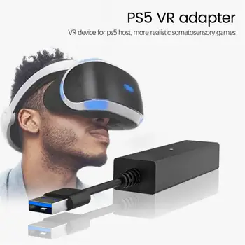 PS5 VR Kábel Adaptéra Mini Odolnosť voči Korózii LED Indikátor Kamery Adaptér USB 3.0 PSVR Na PS5 Fotoaparát Adaptér Hra Príslušenstvo