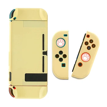 Ochranné puzdro Súprava Kompatibilný s Nintendo Prepínač Dockable Kryt s 2 ks Kitty Packa Silikónové Palec Držať Rukoväte