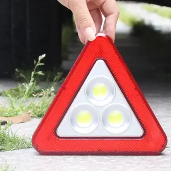 Bezpečné Výstražné Znamenie Prenosné Trojuholník, Auto LED Pracovné svetlo Bezpečnosť Cestnej premávky Núdzové Členenie Alarm lampa Blikajúce svetlo na strane