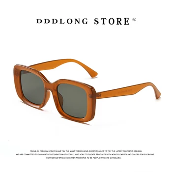 DDDLONG Retro Móda Námestie slnečné Okuliare Ženy Muži Slnečné Okuliare Classic Vintage UV400 Vonkajšie Oculos De Sol D72