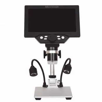 G1200 Elektronický Digitálny Mikroskop 12MPX 7 Palcový Veľký LCD Displej Spájkovanie Kontinuálne Zosilnenie Nástroj zväčšovacie sklo