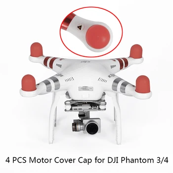 4PCS Motorový Kryt Spp pre DJI Phantom 2 3 4 Pro Pokročilé SE Drone Engine Protector protiprachová Mäkké Silikónové Klobúk Náhradných Dielov Súpravy