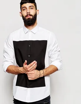 XS-6XL ! Nové 2018 pánske oblečenie Stylista Pódium Klasické čierne biele kolokačných voľný čas móda plus veľkosť tričko spevák kostýmy