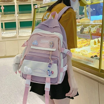 Žena Candy Farby Batoh Cestovné Nepremokavé Tašky Veľkú Kapacitu Multi-Vrecko Schoolbags Študent Schoolbags Nové Kawaii Bookbags