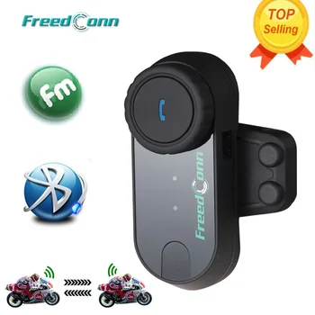 Pôvodné FreedConn T-COMVB Motocyklové Prilby Headset 800M Bezdrôtový Intercom pre 3 Rider Otvoriť Plnú Tvár Čele Bluetooth palubného telefónu