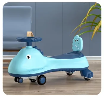 LED Zvuk Deti' Swing Auto vyváženie auta Proti prevráteniu Anti-dozadu Silné nosné detská hojdacia hračka auto pre dieťa najlepší darček