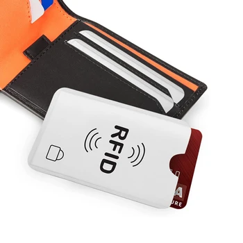10pcs Hliníkovej Fólie RFID Blokovanie Rukávy Držitelia Kreditných Kariet Anti Theft Elektronické Pickpocketing Chrániče Hodí Peňaženka peňaženku