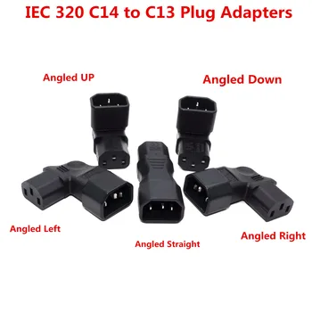 Zapojte Adaptér IEC 60320 C14 Zástrčky IEC 60320 C13 Strainght Uhol Konektora Blok Adaptér