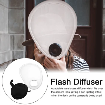 30 cm Univerzálny Flash Difúzor Skladacia Prenosný Objektív Pre Kamery Reflexné Kryt na Fotografovanie Príslušenstvo