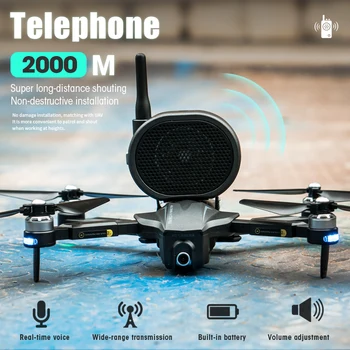 Drone Reproduktor Megaphone Reproduktor 2000 m Ovládanie Vzdialenosť Pre X8SE DJI Mavic Mini 2 / Air 2 / Phantom FPV Drone Príslušenstvo
