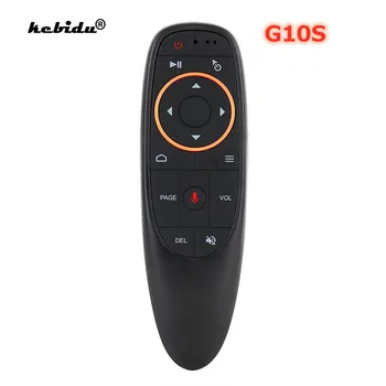 kebidu G10S Vzduchu Myši Hlas, Diaľkové Ovládanie 2.4 G Bezdrôtový Gyroskop, IČ Vzdelávania pre H96 MAX X88 PRO X96 MAX Android TV Box HK1