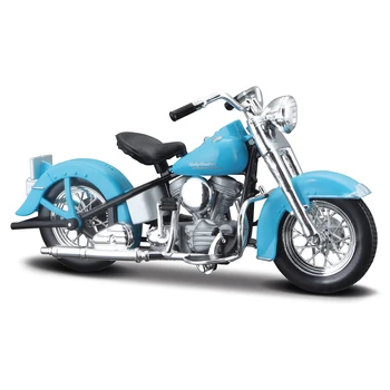 Maisto 1:18 Harley-Davidson 1953 74FL HYDRA Glide Modrá Die Cast Vozidiel Zberateľské Záľuby Motocykel Model Hračky