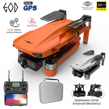 2022 Nový GPS Drone 4k Profesional 8K HD Kamera 2-Os Gimbal Anti-Shake Letecké Fotografie Striedavé Skladacia Quadcopter 1,2 km