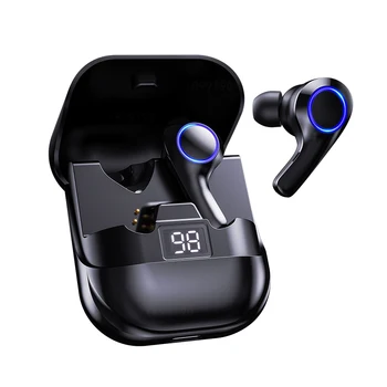 2022 PT08 Bluetooth 5.0 Slúchadlá TWS Odtlačkov prstov Dotyk Headset 9D HiFI Stereo In-Ear Slúchadlá Bezdrôtové Slúchadlá Pre Šport