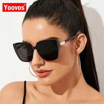 Yoovos Trendov Dizajnér Slnečné Okuliare Ženy Nového Ročníka Slnečné Okuliare Muži Móda Cat Eye Oculos Luxusné Námestie Jednoduché Gafas De Sol