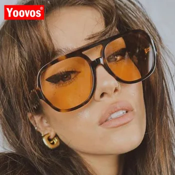 Yoovos Veľké Rámom slnečné Okuliare Woemn 2022 Značky Dizajnér Ženy Retro Slnečné Okuliare Retro Slnečné Okuliare Strany Ženské Okuliare UV400
