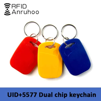 5/10PCS RFID Smart Dual Frekvencia Čipu Tag 125Khz T5577 EM4305 Prepisovateľné Odznak 13.56 Mhz NFC S50 Klon Kópiu Token Keychain
