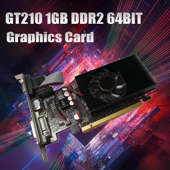GT210 1GB DDR2 64Bit Grafická Karta PCIE 2.0 grafický procesor Kompatibilný s HDMI DVI VGA Ploche grafická Karta