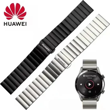 Huawei Pôvodná Nerezová Oceľ Watchband pre Huawei GT 3 /GT2 Pro GT 2 Pro Univerzálne 20 mm 22 mm Vysoko Kvalitný Popruh pre Človeka Ženy