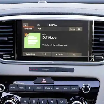 7 palcový 8 palcový Pre Kia Sportage 4 2016-2020 Ocele Auta GPS Navigácie Ochranný Film na LCD Obrazovke Film Nálepky Príslušenstvo