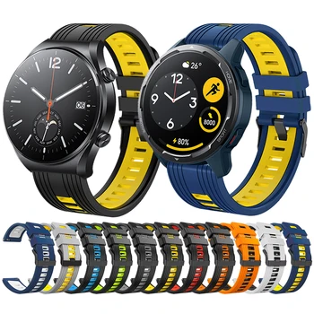 22 mm Easyfit Silikónové Popruh Pre Xiao Watch Global Verzia Zápästie Pásmo Mi S1 Aktívne Smartwatch Watchband Wriststrap Náramok