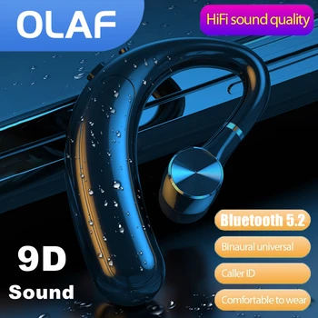 Olaf Visí Ucho Headset Bluetooth Handsfree Slúchadlá s Mikrofónom Šport Ucho Bluetooth 5.2 in-ear Slúchadlá pre Jazdy